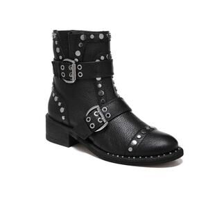 SAM EDELMAN Drea Studded Leather Ankle Boots